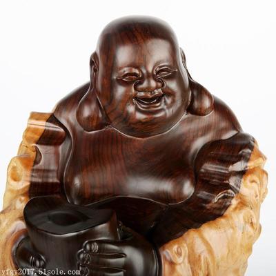 工藝品黑檀招財進寶彌勒佛擺件——價格、廠家與木制工藝解析