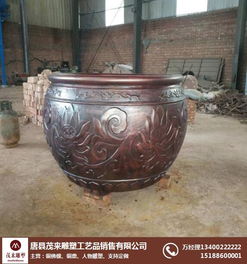 仿銅大缸 傳承宮廷氣韻的藝術(shù)工藝品